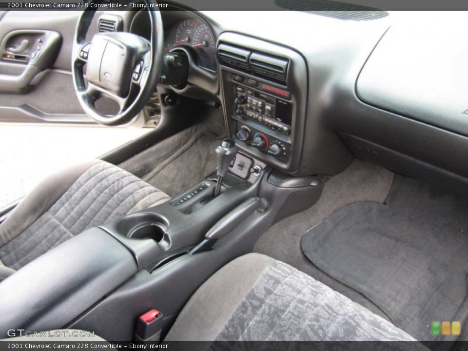 Ebony Interior Dashboard for the 2001 Chevrolet Camaro Z28 Convertible #64682978