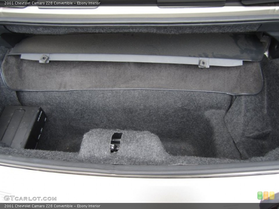Ebony Interior Trunk for the 2001 Chevrolet Camaro Z28 Convertible #64682996
