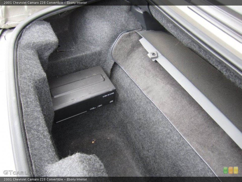 Ebony Interior Trunk for the 2001 Chevrolet Camaro Z28 Convertible #64683004