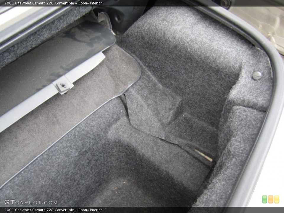 Ebony Interior Trunk for the 2001 Chevrolet Camaro Z28 Convertible #64683014