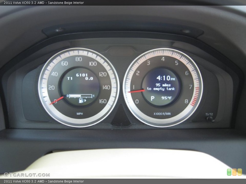 Sandstone Beige Interior Gauges for the 2011 Volvo XC60 3.2 AWD #64686467