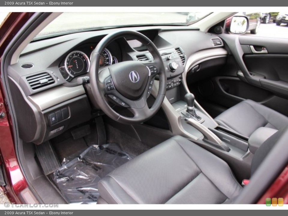 Ebony Interior Prime Interior for the 2009 Acura TSX Sedan #64694457