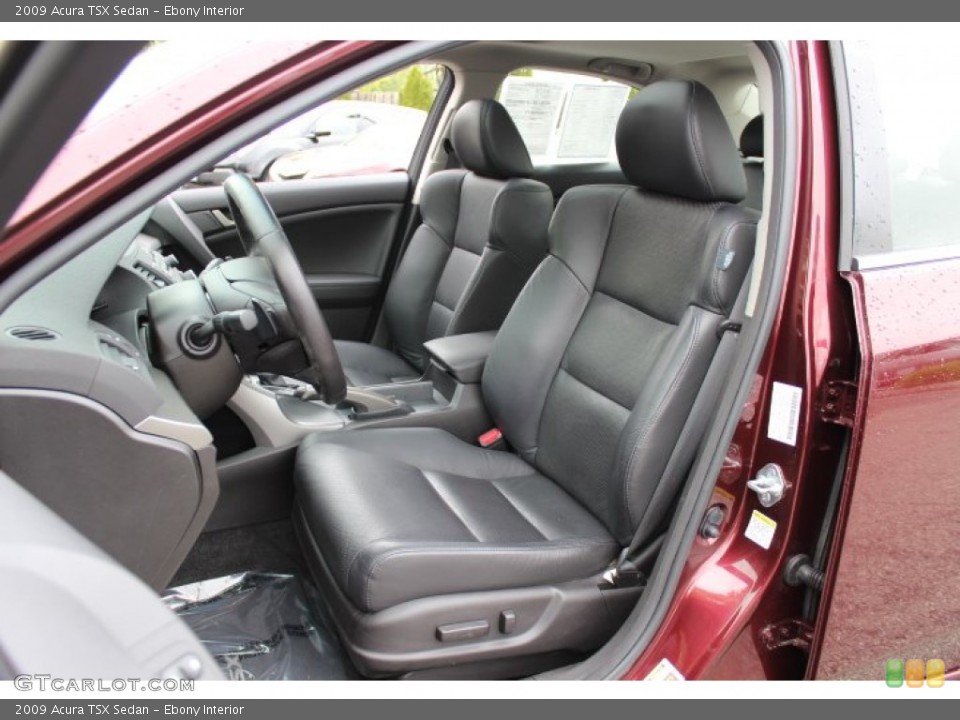 Ebony Interior Front Seat for the 2009 Acura TSX Sedan #64694475