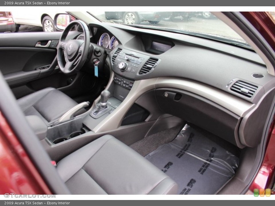 Ebony Interior Dashboard for the 2009 Acura TSX Sedan #64694595