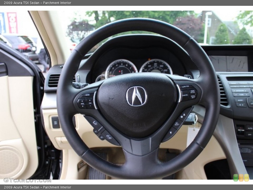 Parchment Interior Steering Wheel for the 2009 Acura TSX Sedan #64694784