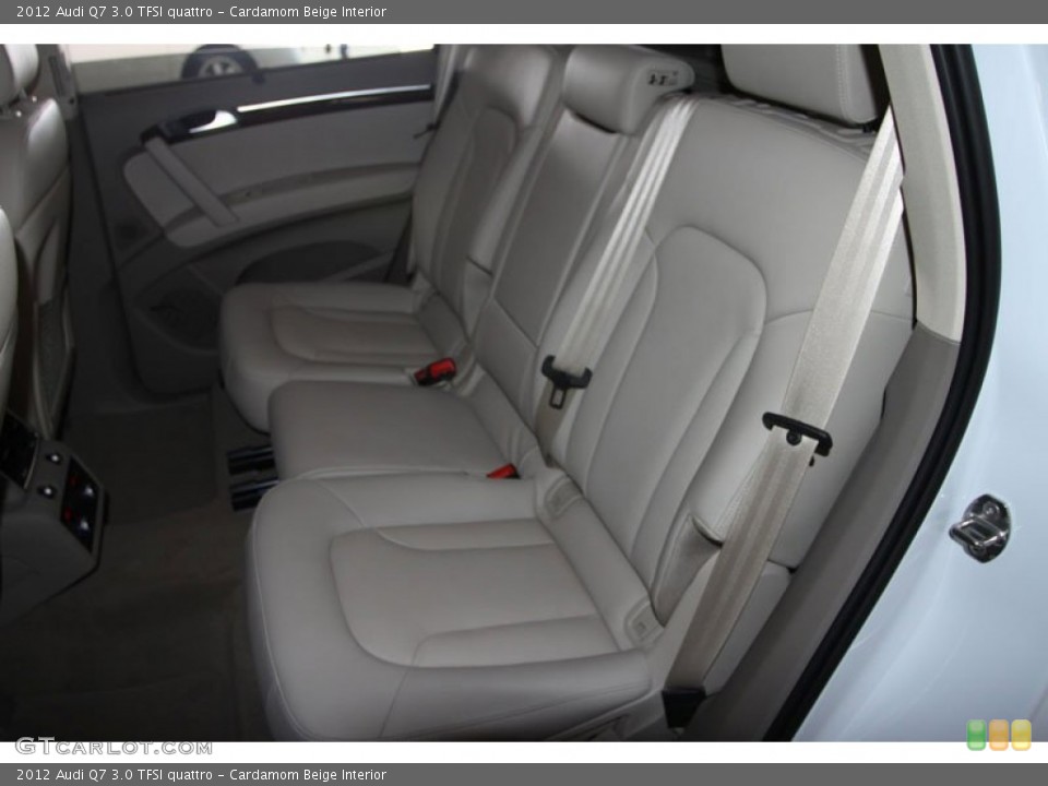 Cardamom Beige Interior Rear Seat for the 2012 Audi Q7 3.0 TFSI quattro #64697959