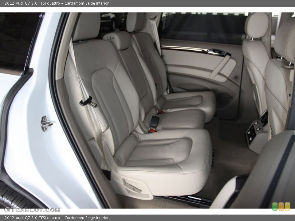 Cardamom Beige Interior Rear Seat for the 2012 Audi Q7 3.0 TFSI quattro #64698117