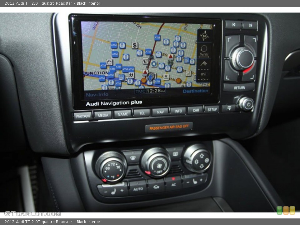 Black Interior Controls for the 2012 Audi TT 2.0T quattro Roadster #64700538