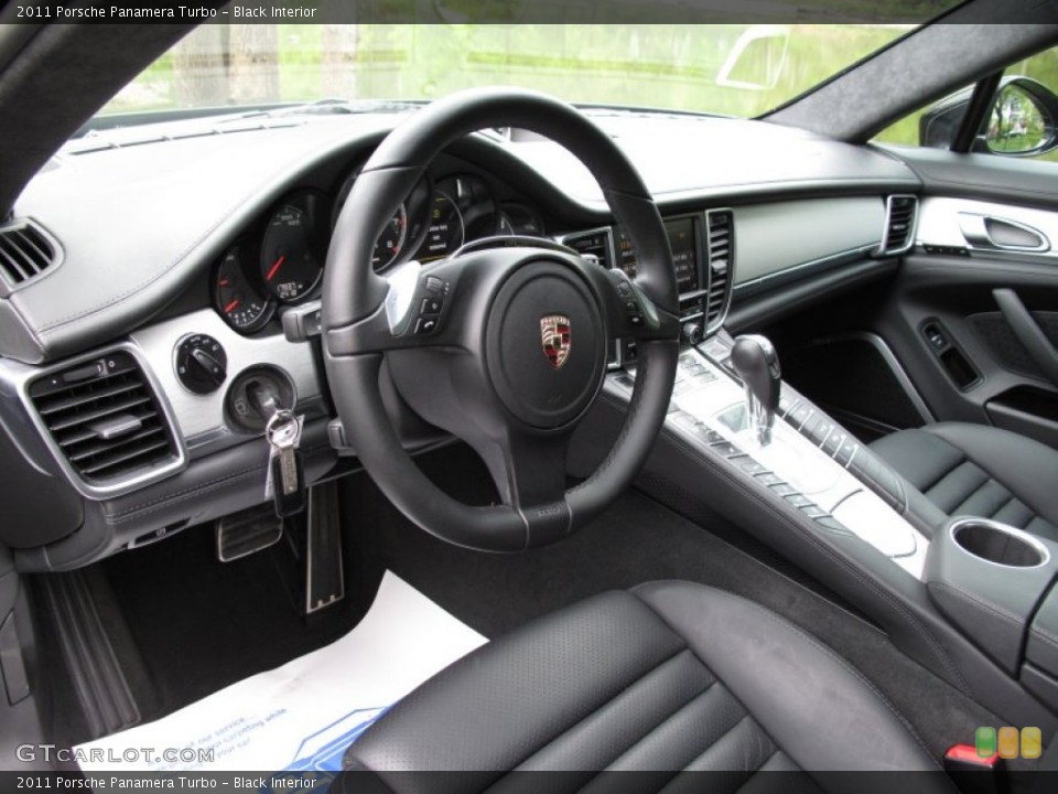 Black Interior Prime Interior for the 2011 Porsche Panamera Turbo #64702170