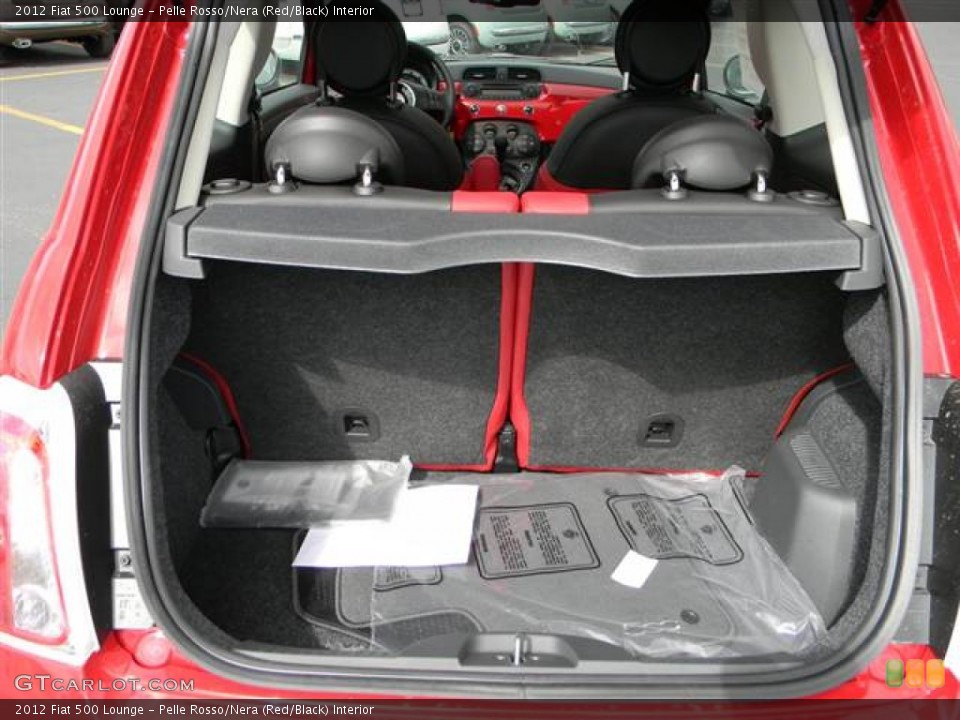 Pelle Rosso/Nera (Red/Black) Interior Trunk for the 2012 Fiat 500 Lounge #64704966