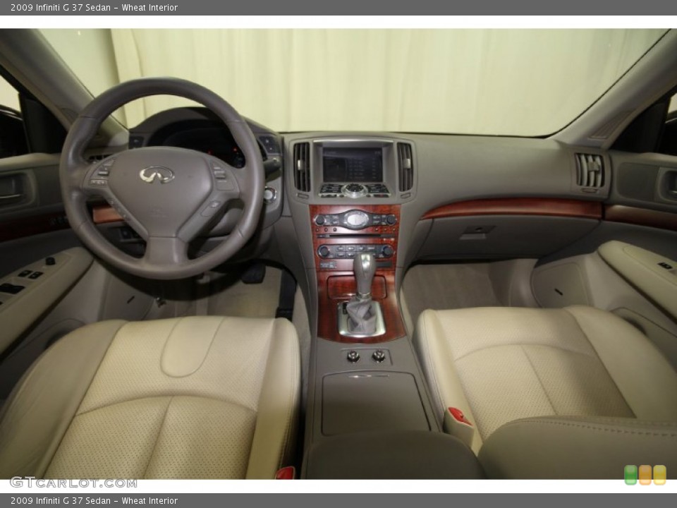 Wheat Interior Dashboard for the 2009 Infiniti G 37 Sedan #64705548