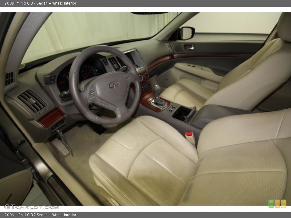 Wheat Interior Front Seat for the 2009 Infiniti G 37 Sedan #64705626