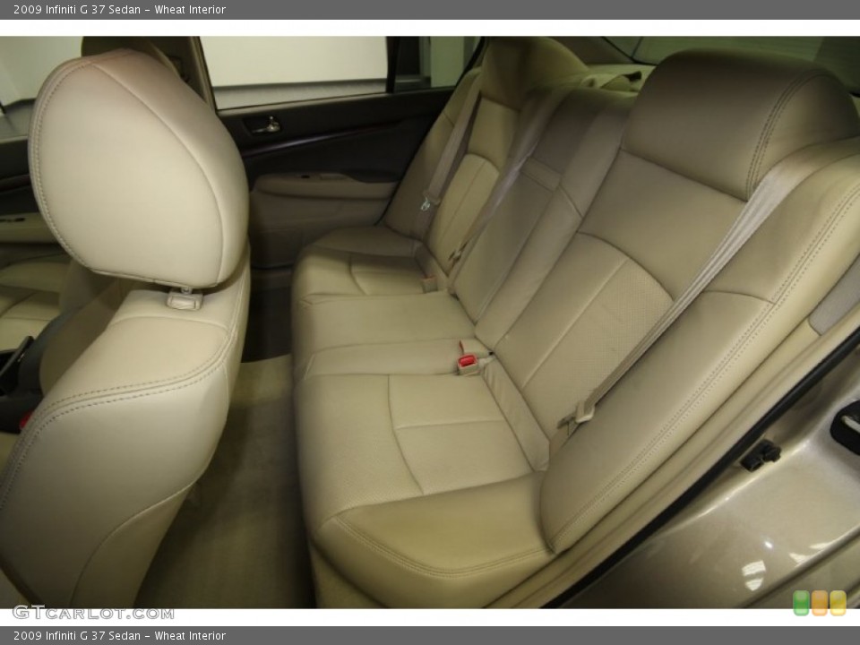 Wheat Interior Rear Seat for the 2009 Infiniti G 37 Sedan #64705635