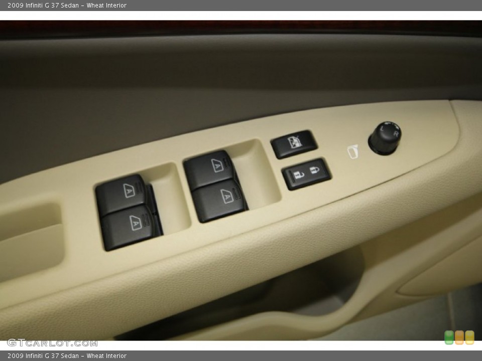Wheat Interior Controls for the 2009 Infiniti G 37 Sedan #64705654