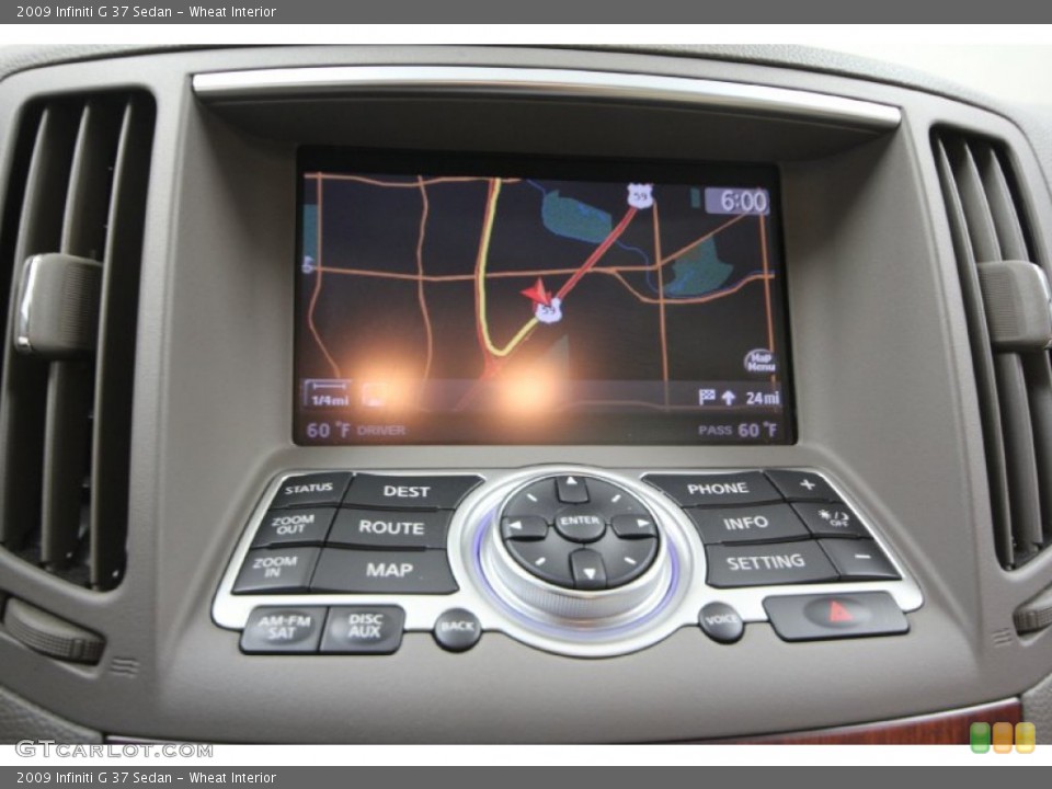 Wheat Interior Navigation for the 2009 Infiniti G 37 Sedan #64705707