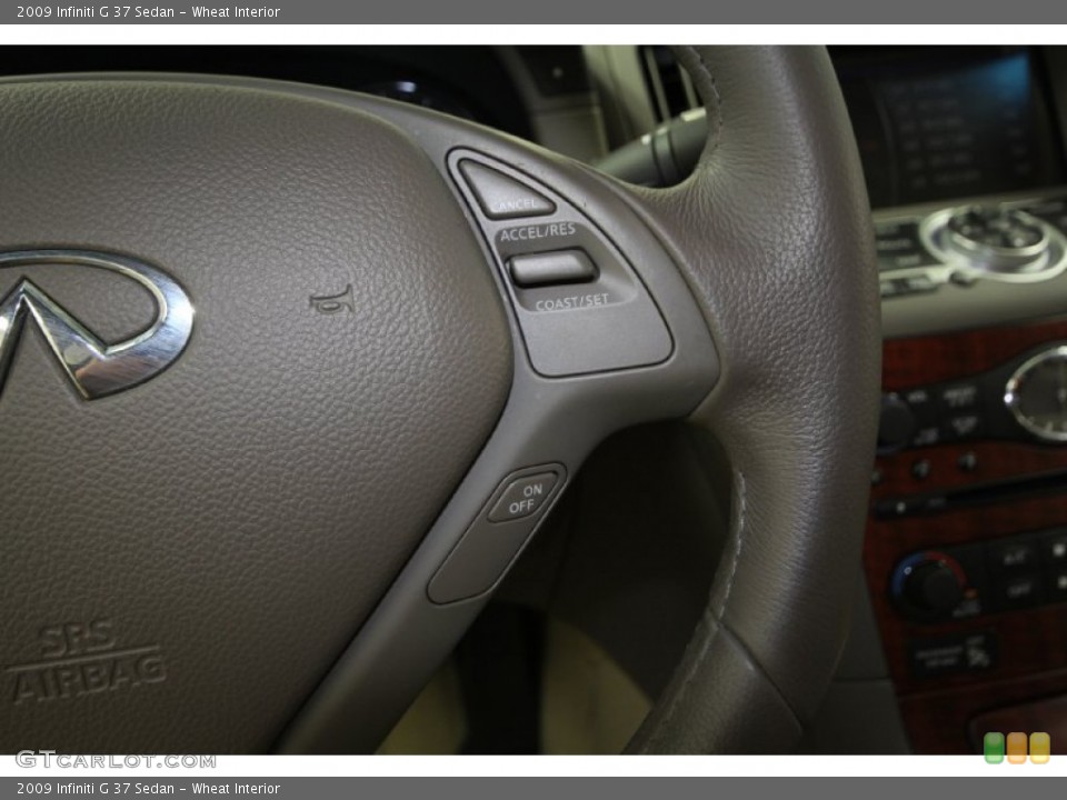Wheat Interior Controls for the 2009 Infiniti G 37 Sedan #64705788