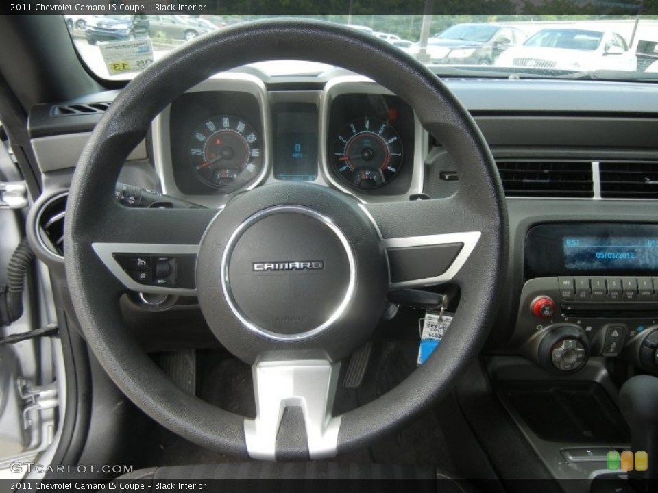 Black Interior Steering Wheel for the 2011 Chevrolet Camaro LS Coupe #64708929