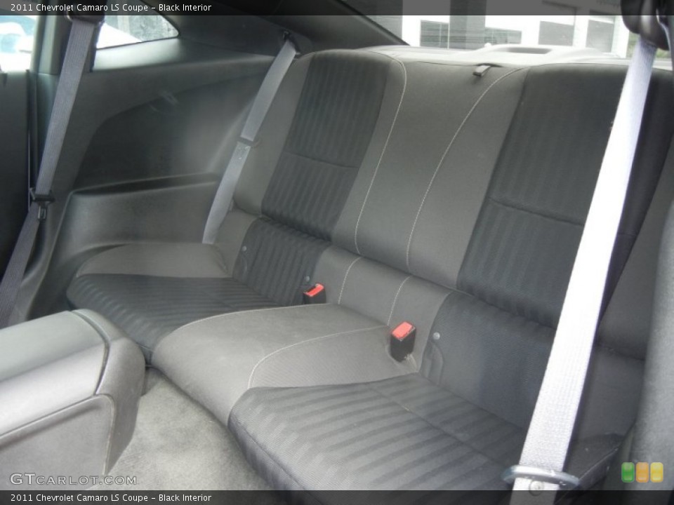 Black Interior Rear Seat for the 2011 Chevrolet Camaro LS Coupe #64708952