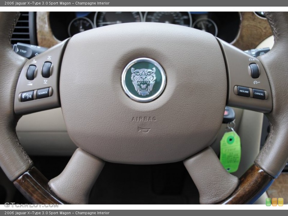 Champagne Interior Steering Wheel for the 2006 Jaguar X-Type 3.0 Sport Wagon #64709859