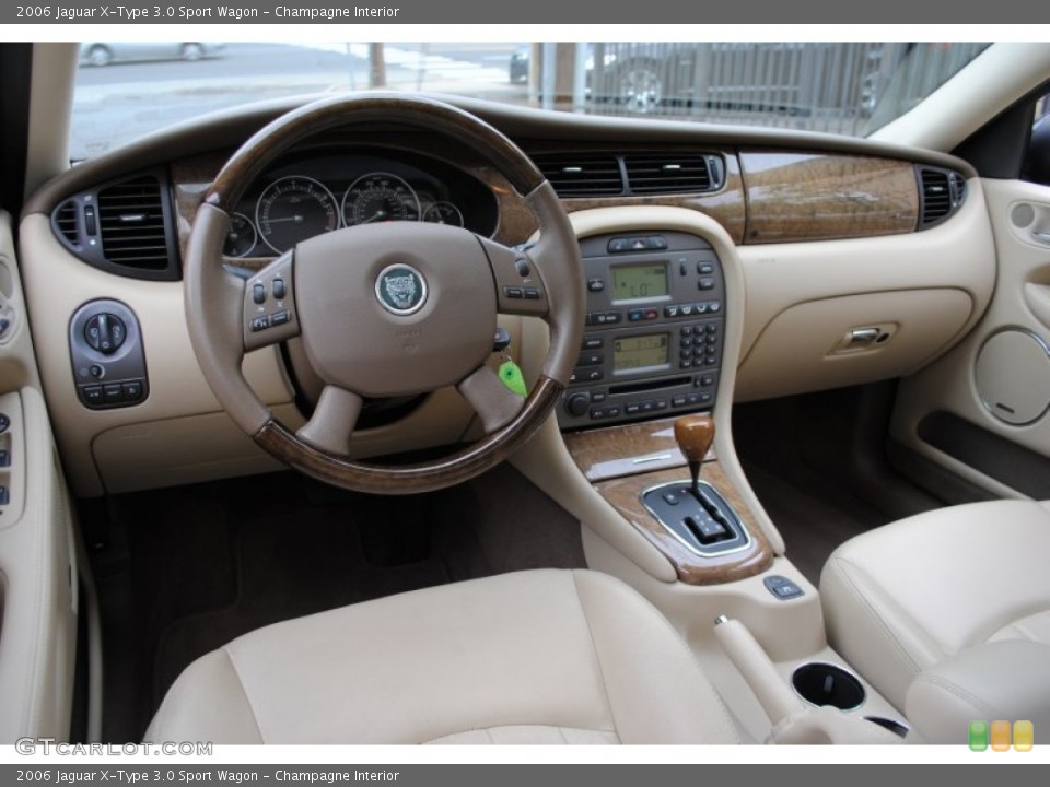 Champagne Interior Dashboard for the 2006 Jaguar X-Type 3.0 Sport Wagon #64709886