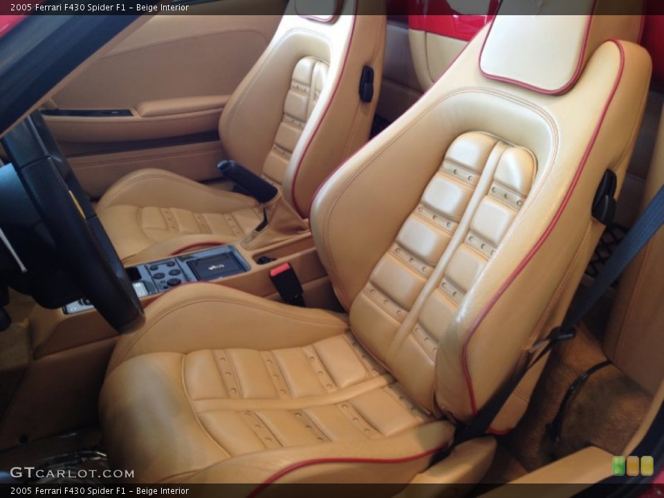Beige Interior Front Seat for the 2005 Ferrari F430 Spider F1 #64710078