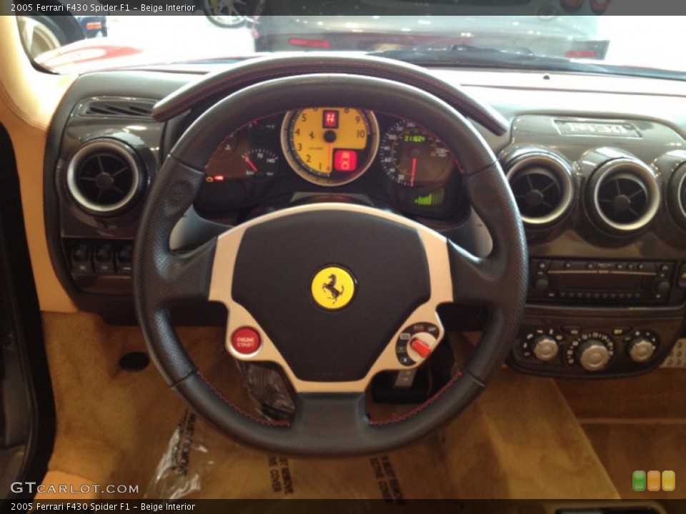 Beige Interior Steering Wheel for the 2005 Ferrari F430 Spider F1 #64710096