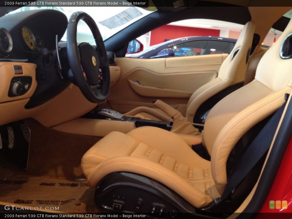 Beige Interior Photo for the 2009 Ferrari 599 GTB Fiorano  #64710603