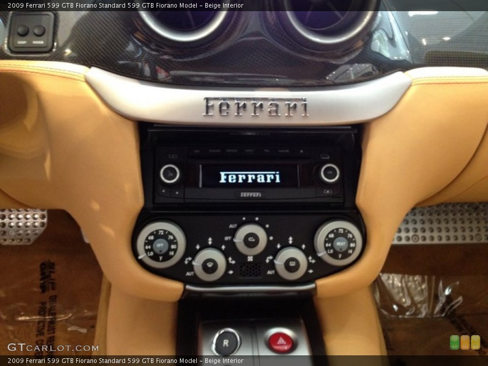 Beige Interior Controls for the 2009 Ferrari 599 GTB Fiorano  #64710630