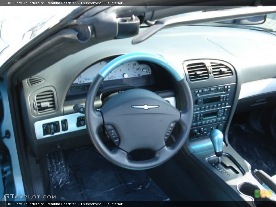 Thunderbird Blue Interior Dashboard for the 2002 Ford Thunderbird Premium Roadster #64712382