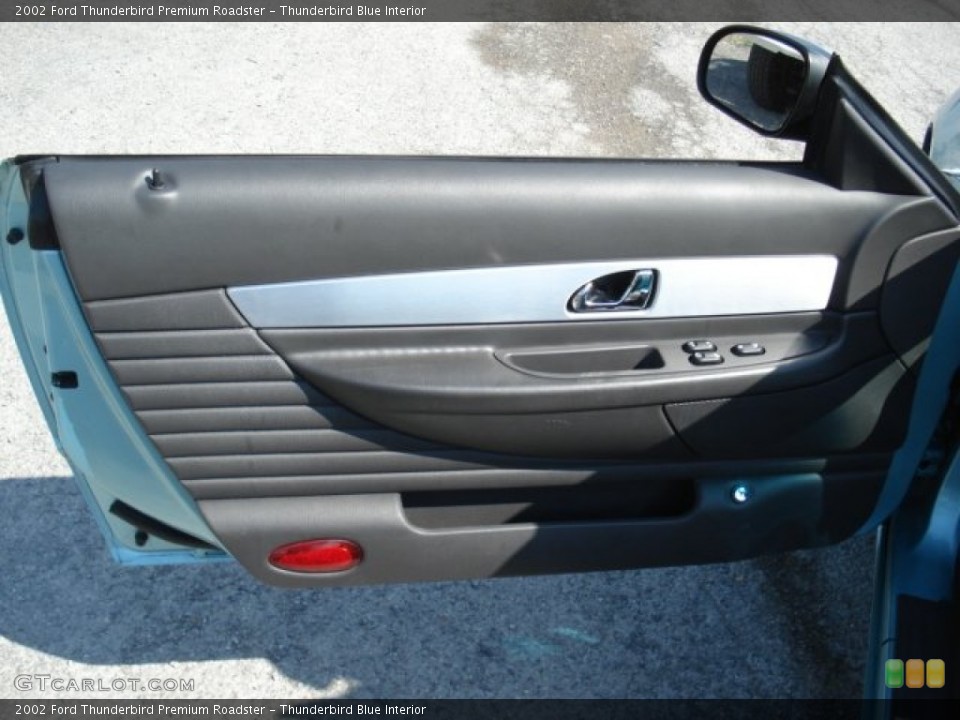 Thunderbird Blue Interior Door Panel for the 2002 Ford Thunderbird Premium Roadster #64712402