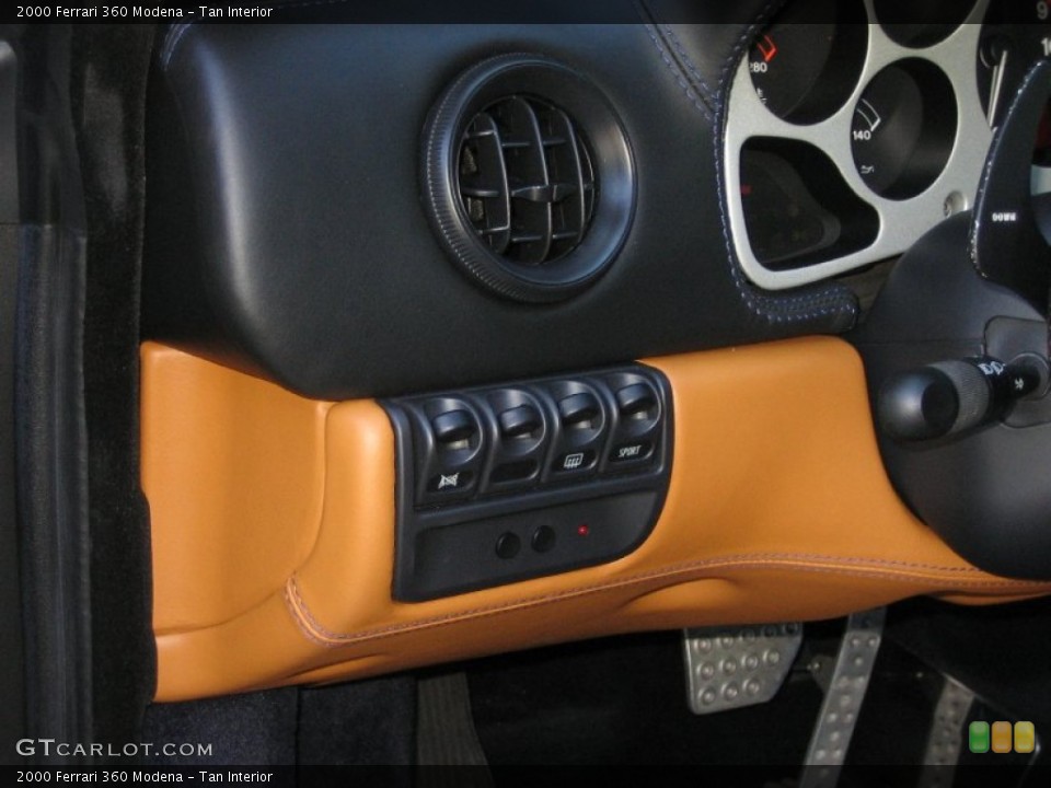 Tan Interior Controls for the 2000 Ferrari 360 Modena #64713090