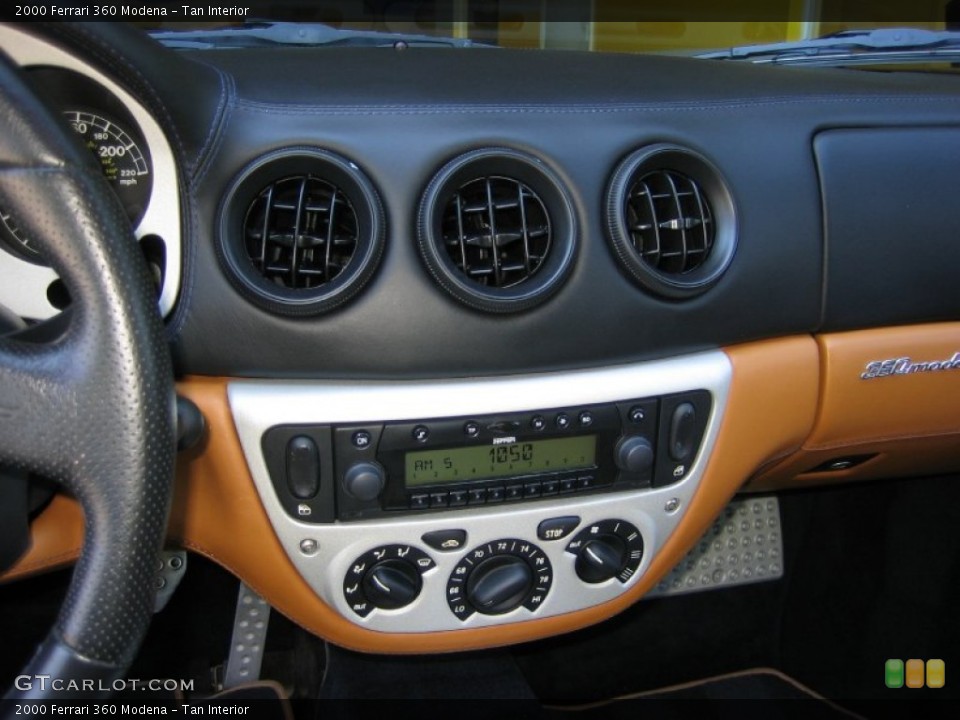 Tan Interior Controls for the 2000 Ferrari 360 Modena #64713150