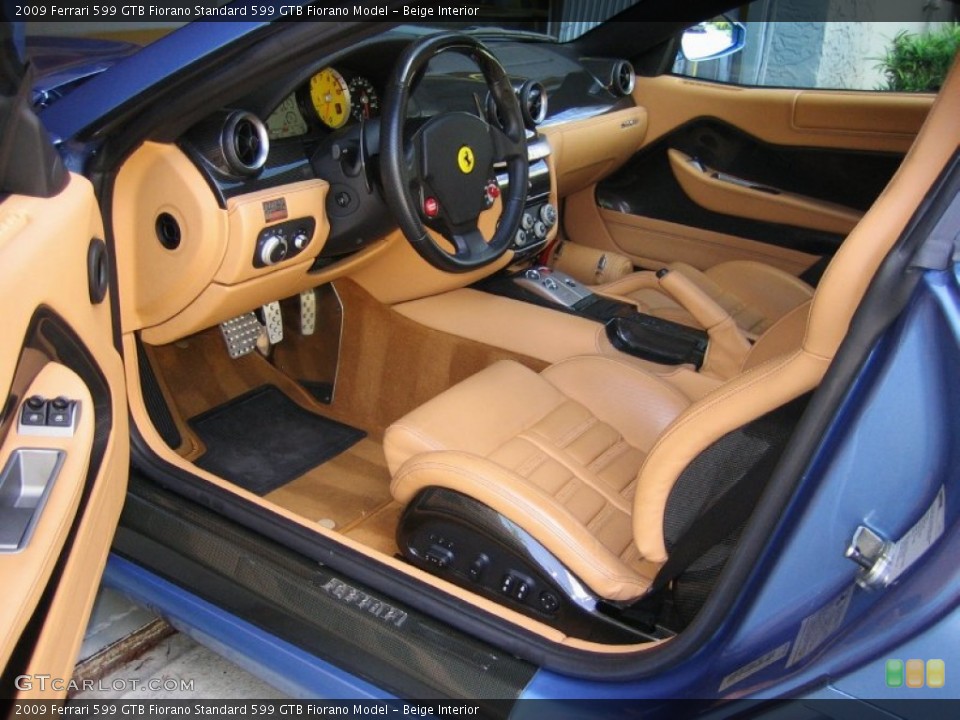 Beige Interior Photo for the 2009 Ferrari 599 GTB Fiorano  #64713483
