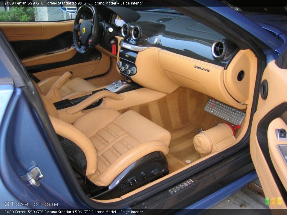 Beige Interior Dashboard for the 2009 Ferrari 599 GTB Fiorano  #64713529