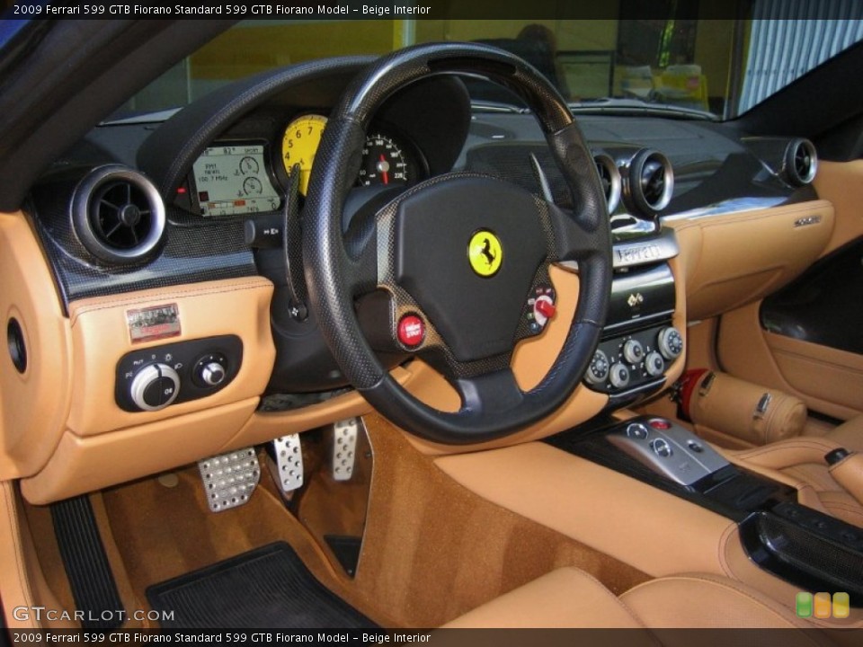 Beige Interior Photo for the 2009 Ferrari 599 GTB Fiorano  #64713549