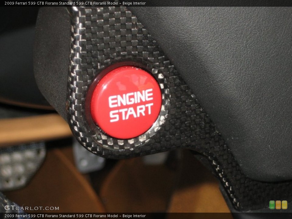 Beige Interior Controls for the 2009 Ferrari 599 GTB Fiorano  #64713609
