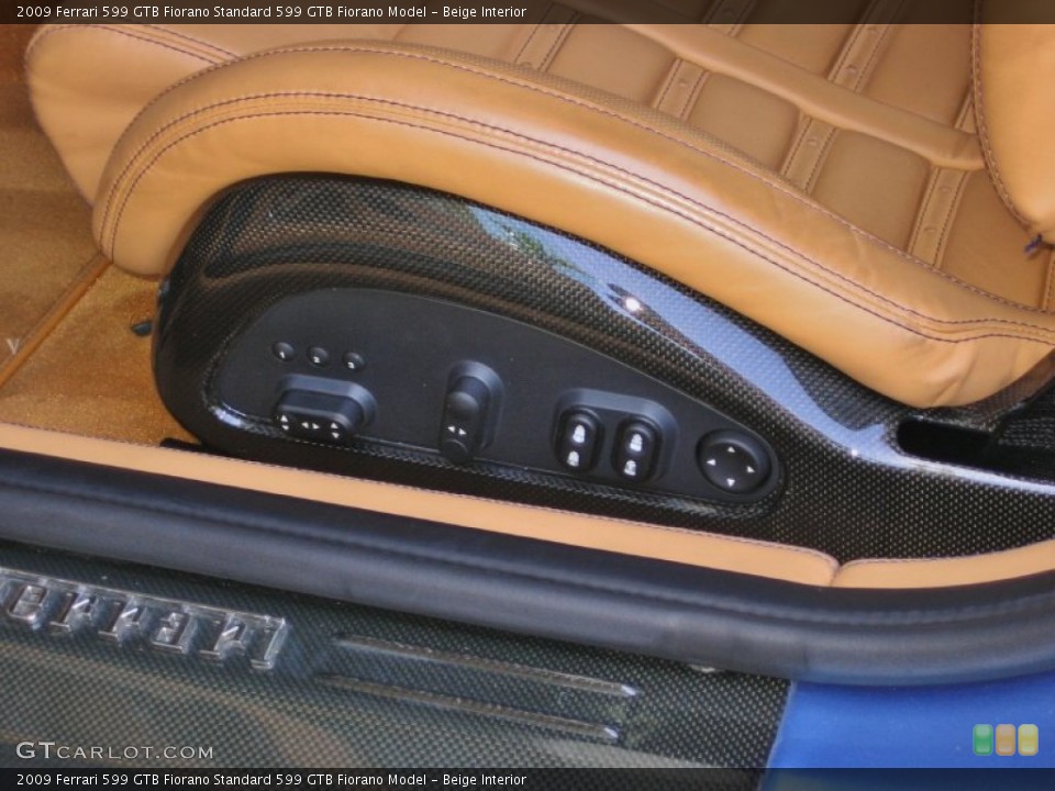 Beige Interior Controls for the 2009 Ferrari 599 GTB Fiorano  #64713734