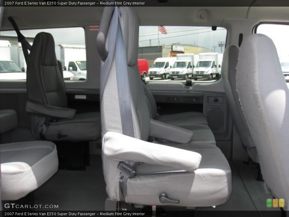 Medium Flint Grey Interior Rear Seat for the 2007 Ford E Series Van E350 Super Duty Passenger #64714641