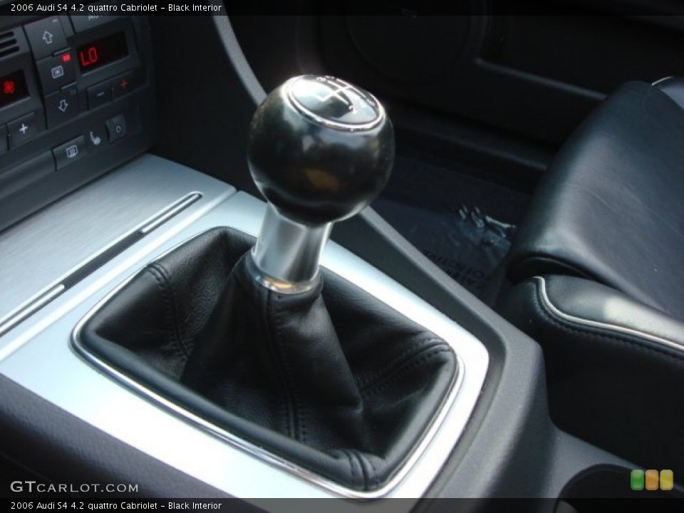 Black Interior Transmission for the 2006 Audi S4 4.2 quattro Cabriolet #64717807