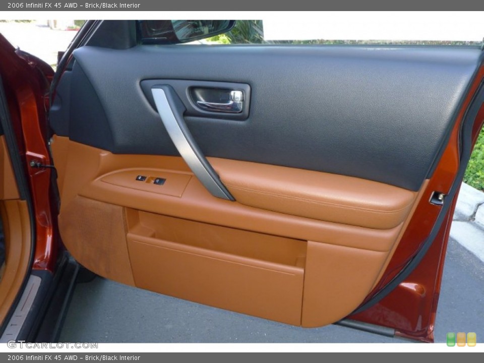 Brick/Black Interior Door Panel for the 2006 Infiniti FX 45 AWD #64719429