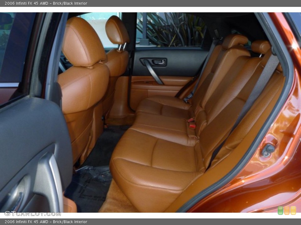 Brick/Black Interior Rear Seat for the 2006 Infiniti FX 45 AWD #64719534