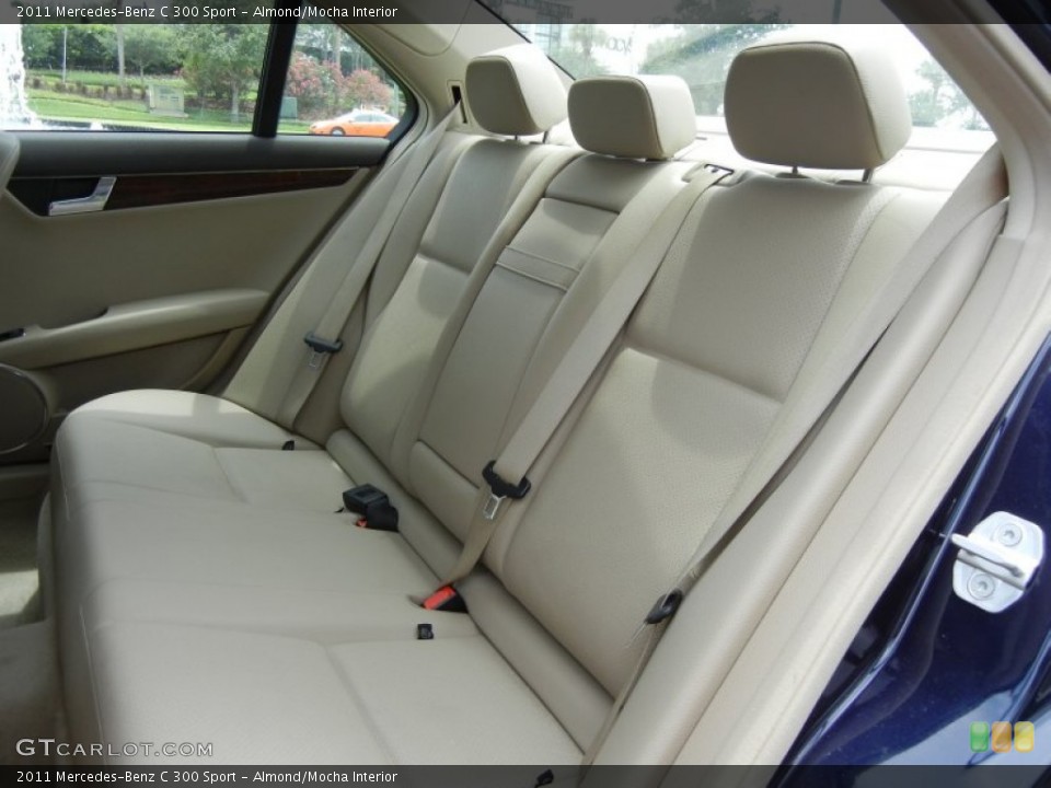 Almond/Mocha Interior Rear Seat for the 2011 Mercedes-Benz C 300 Sport #64719732