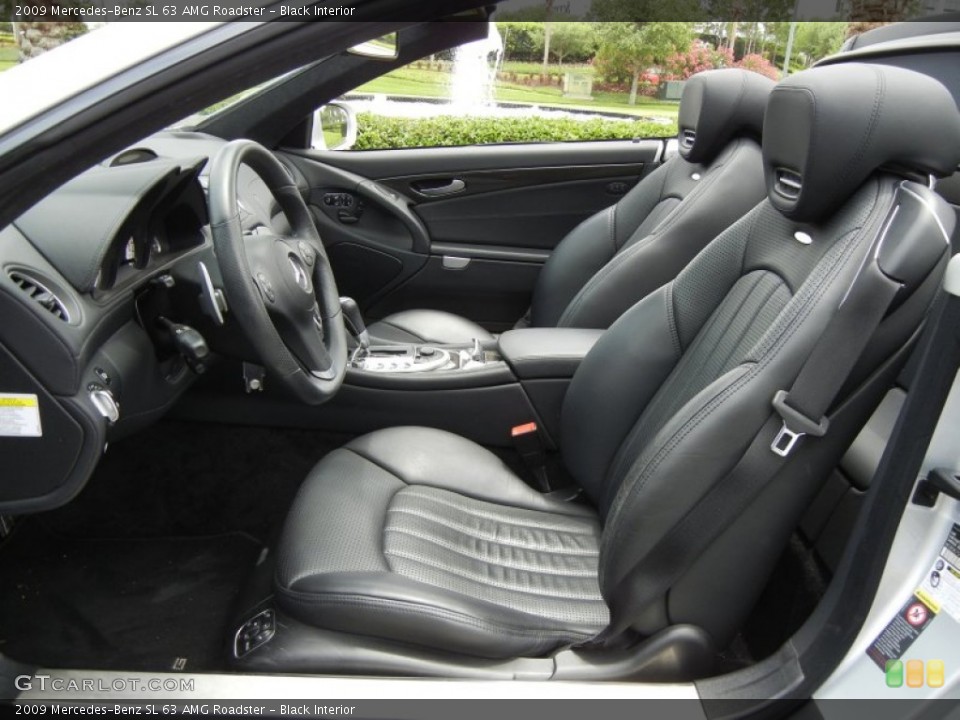 Black Interior Front Seat for the 2009 Mercedes-Benz SL 63 AMG Roadster #64720626