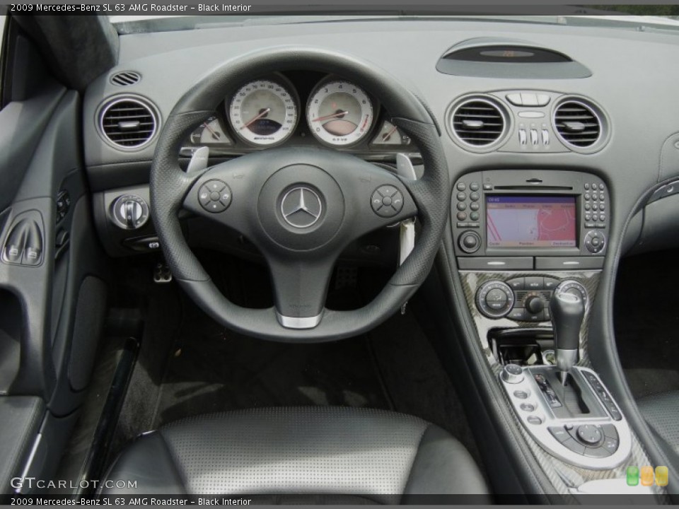 Black Interior Dashboard for the 2009 Mercedes-Benz SL 63 AMG Roadster #64720677