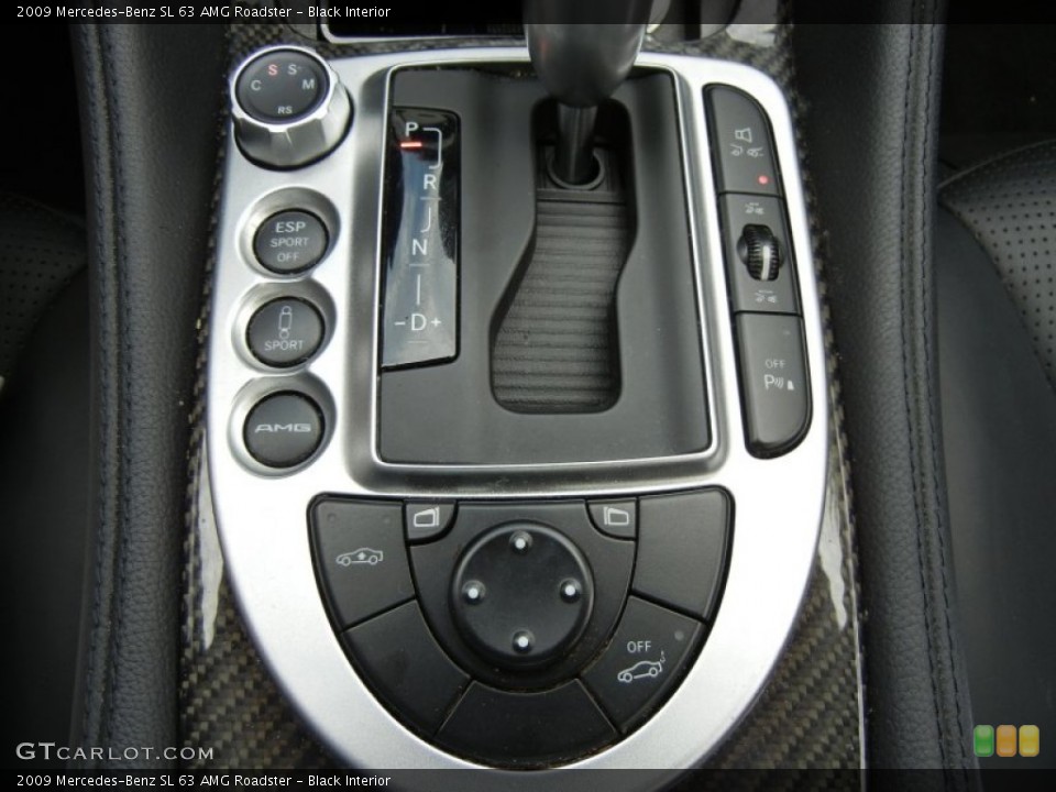 Black Interior Controls for the 2009 Mercedes-Benz SL 63 AMG Roadster #64720720