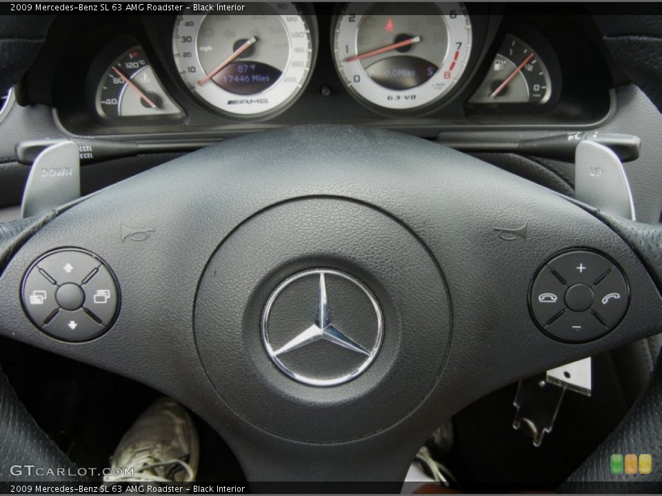 Black Interior Controls for the 2009 Mercedes-Benz SL 63 AMG Roadster #64720734