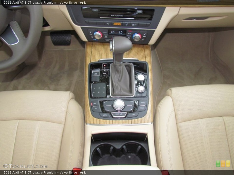 Velvet Beige Interior Transmission for the 2012 Audi A7 3.0T quattro Premium #64726072