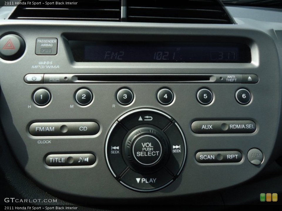 Sport Black Interior Controls for the 2011 Honda Fit Sport #64728123