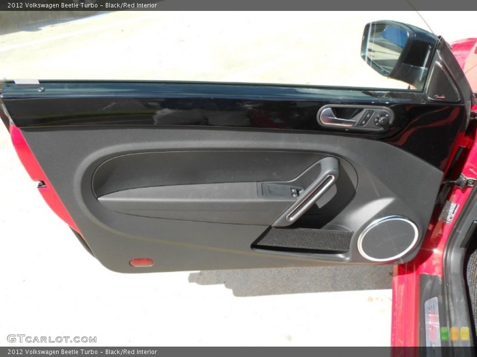 Black/Red Interior Door Panel for the 2012 Volkswagen Beetle Turbo #64731810