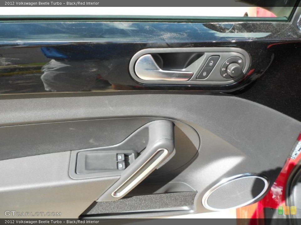 Black/Red Interior Door Panel for the 2012 Volkswagen Beetle Turbo #64731915